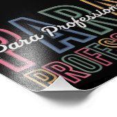 Para Paraprofessional Paraeducator erster Tag zurü Fotodruck (Ecke)