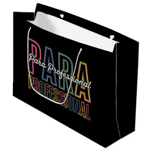 Para Paraprofessional Paraeducator Erster Tag zurü Große Geschenktüte