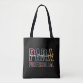 Para Paraprofessional Paraeducator erster Tag zurü Tasche (Vorderseite)