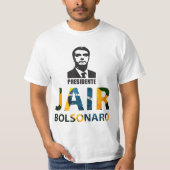 Para Presidente Camiseta Jair Bolsonaro 2022 T-Shirt (Vorderseite)