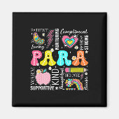 Para Professional Educator 1st Day Of Back To Scho Magnet (Vorne)