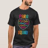 PARA Squad Appreciation Week Back to School Heart T-Shirt (Vorderseite)