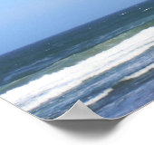 Para Surfer in der Luft über dem Strand Farbe 16x2 Poster (Ecke)