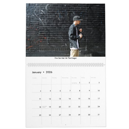 Parabel der beiden Pfeile Kalender (Jan 2026)