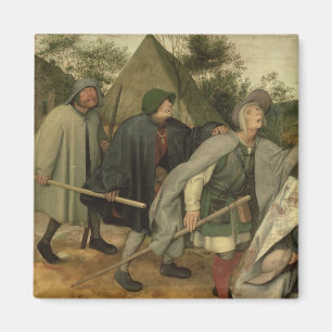 Parabel der Blinden, Detail von drei blinden Magnet