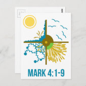 Parabel der Dusche/Vier Böden - Evangelium der Mar Postkarte (Vorne/Hinten)