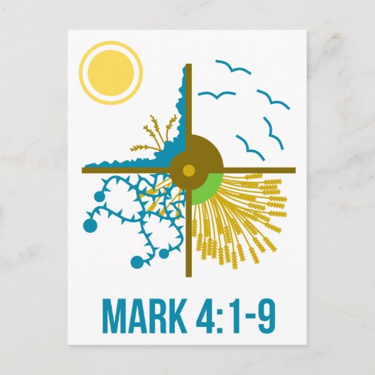 Parabel der Dusche/Vier Böden - Evangelium der Mar Postkarte (Vorderseite)