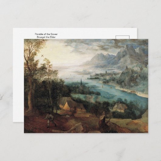 Parabel der Dusche von Bruegel der ältesten Postka Postkarte (Vorne/Hinten)