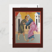 Parabel der Prodigal Son Prayer Card Postkarte (Vorne/Hinten)
