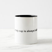 Parabel der vollen Schale Zweifarbige Tasse (Mittel)