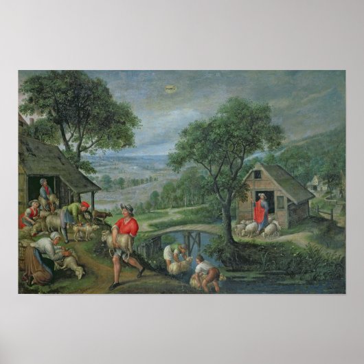 Parabel des guten Hirten, c.1580-90 Poster (Vorne)