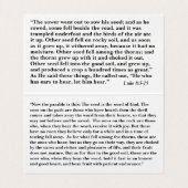 Parabel für Sauger und Saatgut Visitenkarten (Innenseite Aufgefaltet)