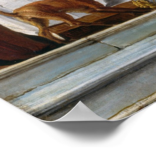 Parabel Lazarus, Domenico Fetti Fine Art Poster (Ecke)