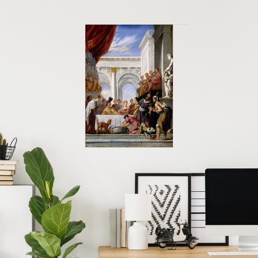 Parabel Lazarus, Domenico Fetti Fine Art Poster (Heimbüro)