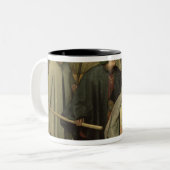 Parabel von dem blinden, Detail von drei blind Zweifarbige Tasse (Vorderseite Links)