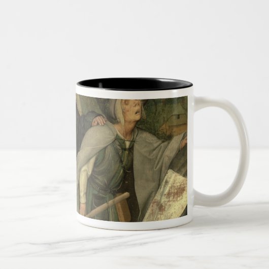 Parabel von dem blinden, Detail von drei blind Zweifarbige Tasse (Rechts)