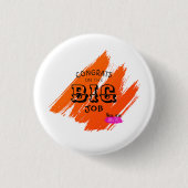 Parabéns pelo grande trabalho button (Vorderseite)