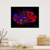 Parabola Kunstvoll Fraktal Poster (Küche)