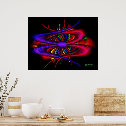 Parabola Kunstvoll Fraktal Poster (Küche)