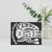 PARACAS-PERU POSTKARTE (Stehend Vorderseite)