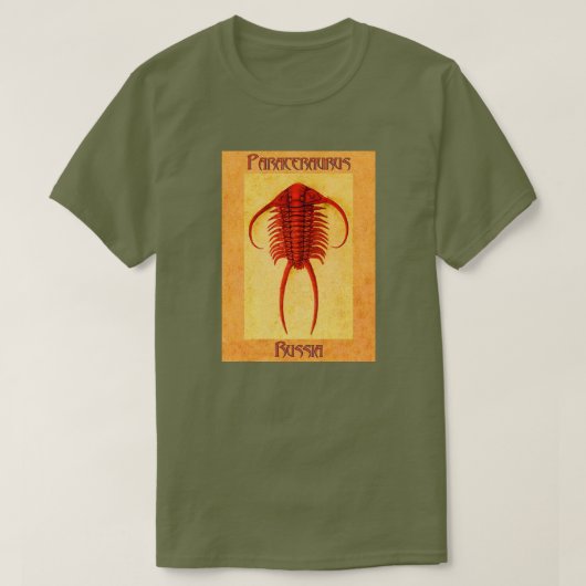 Paraceraurus-Fossilienstoff T-Shirt (Design vorne)