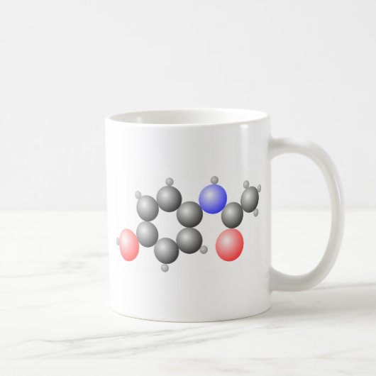 Paracetamol-Molekül Kaffeetasse (Rechts)