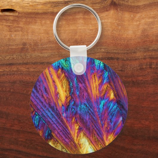 Paracetamol unter dem Mikroskop Schlüsselanhänger (Vorderseite)