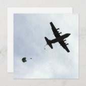 Parachute Drop EC-130H Compass Call Einladung (Vorne/Hinten)