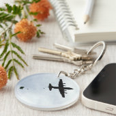 Parachute Drop EC-130H Compass Call Schlüsselanhänger (Vorderseite rechts)