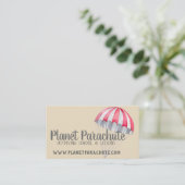 Parachute Fallschirmspringen Visitenkarten Visitenkarte (Stehend Vorderseite)