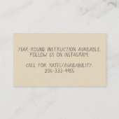 Parachute Fallschirmspringen Visitenkarten Visitenkarte (Rückseite)