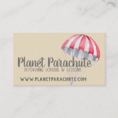 Parachute Fallschirmspringen Visitenkarten Visitenkarte (Vorderseite)