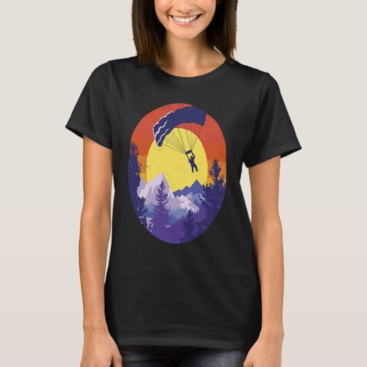 Parachute Guy Adventure in the mountains and beach T-Shirt (Vorderseite)