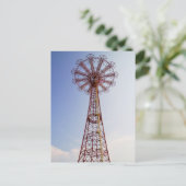 Parachute Jump - Coney Island, NYC-Postkarte Postkarte (Stehend Vorderseite)