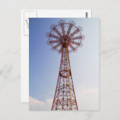 Parachute Jump - Coney Island, NYC-Postkarte Postkarte (Vorne/Hinten)