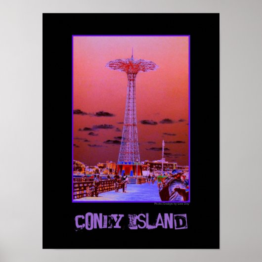 Parachute Jump Psychedelic Poster (Vorne)