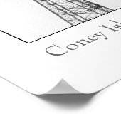 Parachute Jump Tower Poster (Ecke)