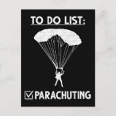 Parachute Skydiver Celebration Adrenalin Lover Postkarte (Vorderseite)