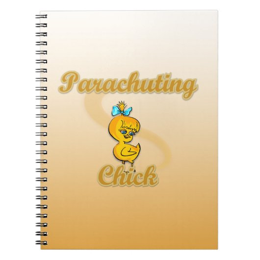 Parachuting Chick Notizblock (Vorderseite)
