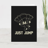 Parachuting Just Jump Karte (Vorderseite)