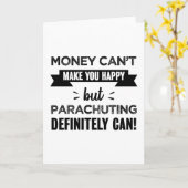 Parachuting macht dich glücklich karte (Gelbe Blume)