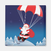 Parachuting Santa Magnet (Vorne)