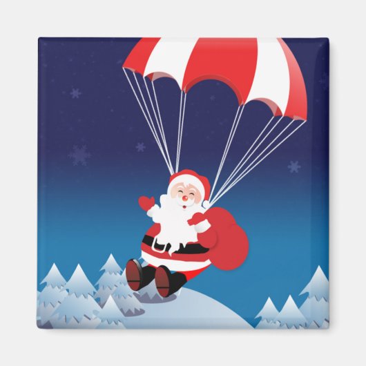 Parachuting Santa Magnet (Vorne)