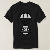 Parachuting Space Capsule Icon T-Shirt (Design vorne)