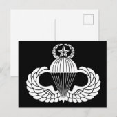 Parachutist badge, Master Postkarte (Vorne/Hinten)