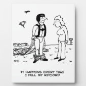 Parachutist-Hosen fallen ab - Funny Fotoplatte (Vorderseite)