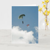 Parachutist Karte (Gelbe Blume)