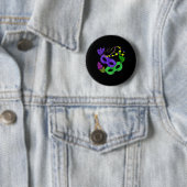 Parade Beads Karneval Massivholz Button (Beispiel)