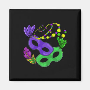Parade Beads Karneval Massivholz Magnet
