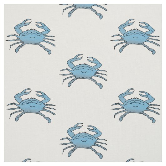 Parade der Blauen Krebse Stoff (Muster)